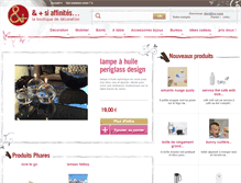 Tablet Screenshot of etplussiaffinites-decoration.com